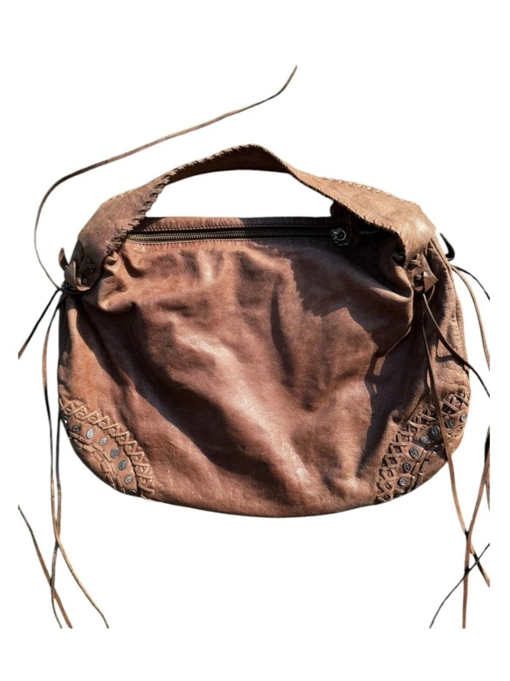 Juicy Couture Vintage Large Brown Hobo Shoulder Bag